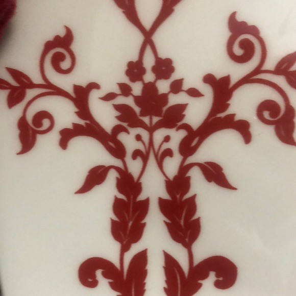 Coventry Antoinette Red Square Porcelain China Plate - Picture 5 of 9